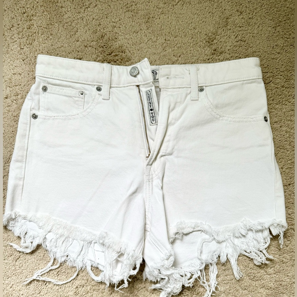 Lucky Brand White Jean Shorts